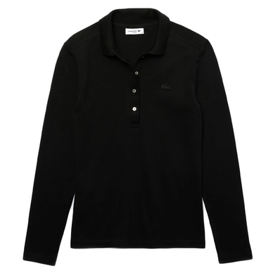 Poloshirt Lacoste PF5464 Longsleeve Slim Fit Black Damen