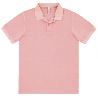 Polo Shirt Sun68 Mens Cold Dye Rosa