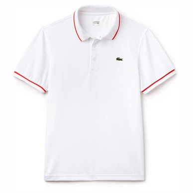 Lacoste Polo Sport White Etna Red