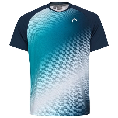 Tennisshirt HEAD Performance Print Petrol Herren