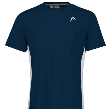 Tennisshirt HEAD Slice Deep Blue White Herren