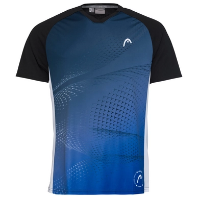 Tennisshirt HEAD Play Tech Black Print Herren