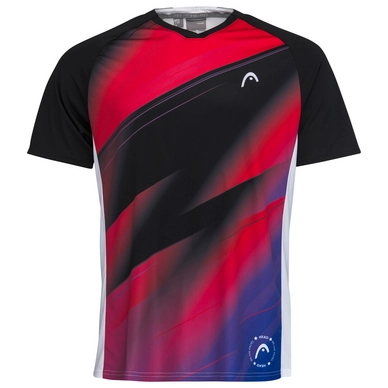 Tennisshirt HEAD Play Tech Red Print Herren
