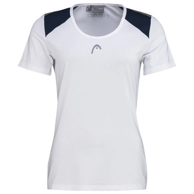 Tennisshirt HEAD Club 22 Tech White Deep Blue Damen