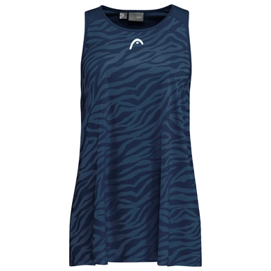 Tennisshirt HEAD Agility Tanktop Dark Blue Print Damen