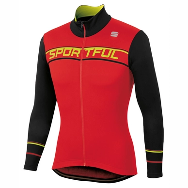Fietsshirt Sportful Men Giro Thermal Jersey Red Black
