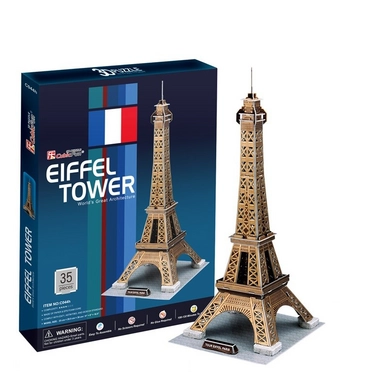 Puzzel Cubic Fun Eiffeltoren  3D (35 Stukjes)