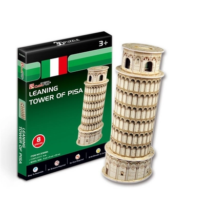 Puzzel Cubic Fun Toren Pisa 3D (8 Stukjes)