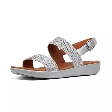 FitFlop Barra™ Crystalled Sandal Silver