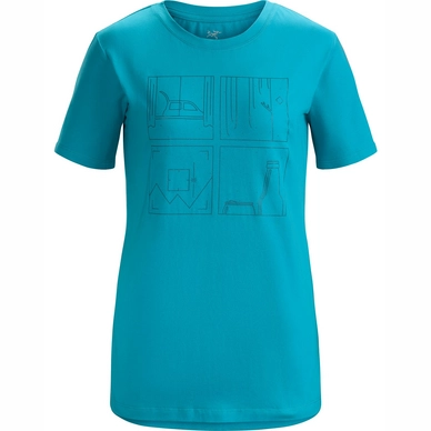 T-Shirt Arc'teryx Women Quadrants SS Firoza