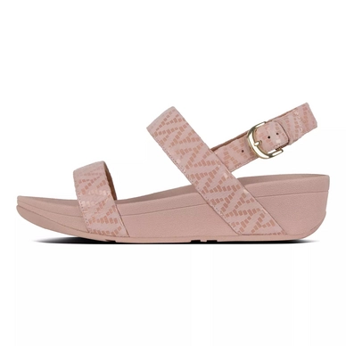 FitFlop Lottie™ Chevron-Suede Sandal Oyster Pink