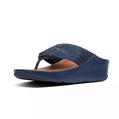 FitFlop Twiss™ Crystal Toe Post Midnight Navy