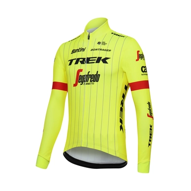 Fietsshirt Santini Men Trek-Segafredo Classe Long Sleeve Yellow Fluo