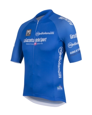 Fietsshirt Santini Giro d'Italia Blue Jersey Replica Short Sleeve 2016