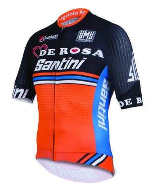 Fietsshirt Santini De Rosa Original Aero Short Sleeve 2016