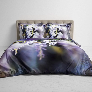 Dekbedovertrek Heckett Lane Yuna Shade Purple Satijn