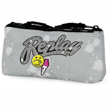 Pencil Case Replay Girls Double Grey