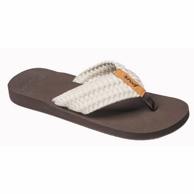 Slipper Reef Women Cushion Threads Vintage White