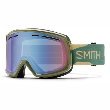 Masque de Ski Smith Range Camo / Blue Sensor Mirror
