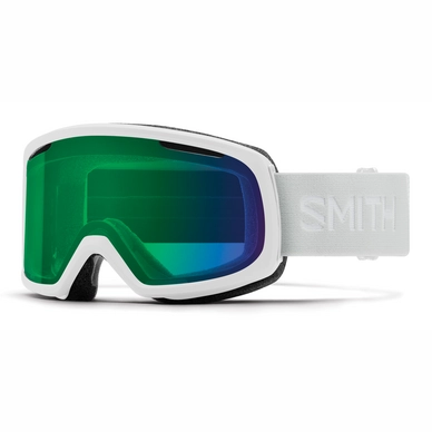 Masque de ski Smith Riot White Vapor / ChromaPop Everyday Green Mirror