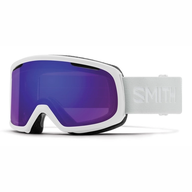 Masque de ski Smith Riot White Vapor / ChromaPop Everyday Violet Mirror Blanc