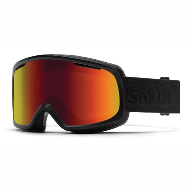 Skibril Smith Riot Black Eclipse Frame Red Sol-X Mirror