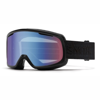 Masque de Ski Smith Riot Black Eclipse Frame Blue Sensor Mirror