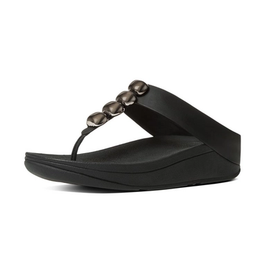 FitFlop Rola Leather Black