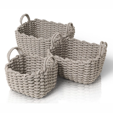 Basket Blomus Corda Light Brown Dark Brown 32 cm