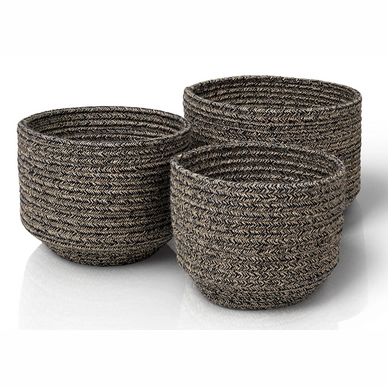 Basket Blomus Corda Light Brown Dark Brown 21 cm