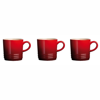 Koffiebeker Le Creuset Kersenrood (3-delig)