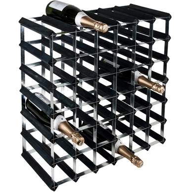 Casier à Vin RTA Wineracks Acier Galvanisé 42 Flessen 6x6 Black Ash