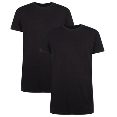 T-Shirt Bamboo Basics Ruben Long Fit Black (2er Set) Herren