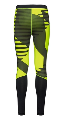 Legging Odlo Mens Vigor Safety Yellow Allover Print