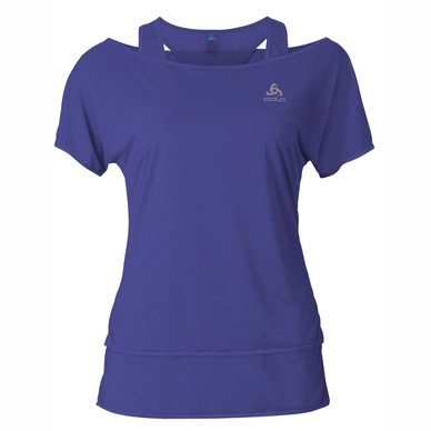 T-shirt Odlo Womens Hologram 2-In-1 Spectrum Blue