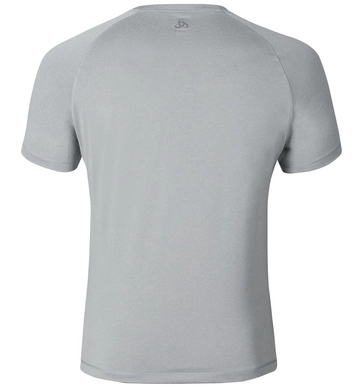 T-shirt Odlo Mens S/S Crew Neck Raptor Platinum Grey Placed Print