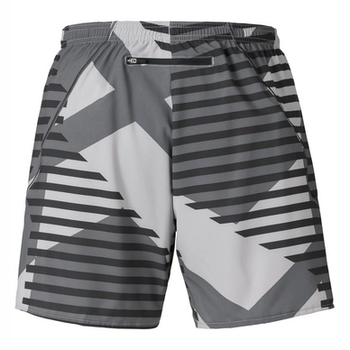 Sportbroek Odlo Mens Shorts Dexter Platinum Grey Allover Print