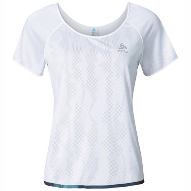 T-shirt Odlo Womens S/S Yotta White Pattern