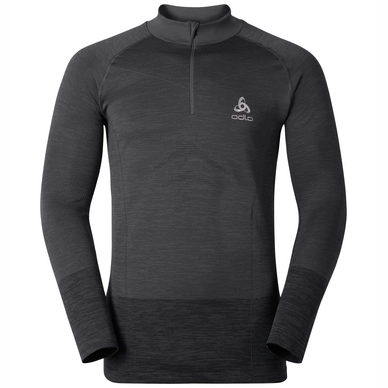 Ondershirt Odlo Womens Hoody Midlayer 1/2 Zip Sillian Black
