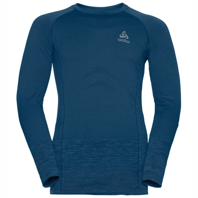 Pullover Odlo Midlayer Seamless Quagg Blue Opal Peacoat Herren