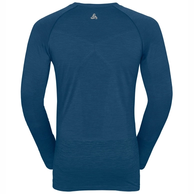 Trui Odlo Midlayer Seamless Quagg Men Blue Opal Peacoat
