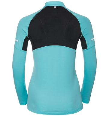 Skipully Odlo Midlayer 1/2 Zip Omnius Women Blue Radiance Black