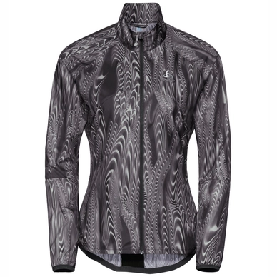 Jacke Odlo Omnius Light Schwarz Aop FW18 Damen