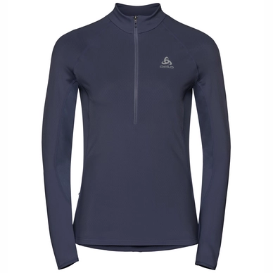 Trui Odlo Women Midlayer 1/2 Zip Zeroweight Warm Odyssey Gray