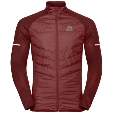 Jacke Odlo Irbis Hybrid Seamless X-Warm Syrah Fiery Red Herren