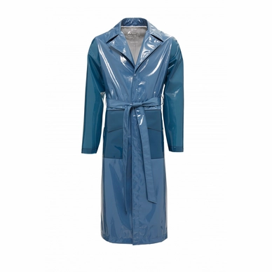 Regenmantel RAINS LTD Long Overcoat Glossy Faded Blue