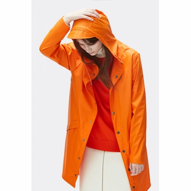 Regenjas RAINS Long Jacket Fire Orange