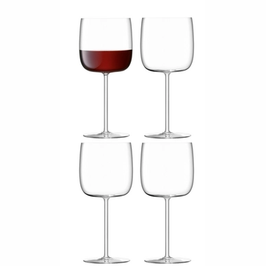 Rode Wijnglas L.S.A. Borough 450 ml (4-Delig)