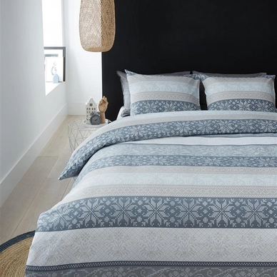 Housse de Couette Ambiante Ruben Gris Flanelle