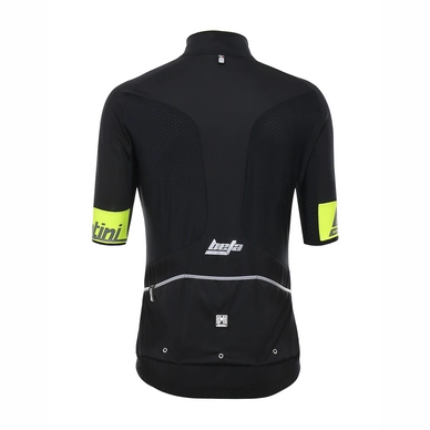 Fietsshirt Santini Beta 2.0 Short Sleeve Jersey Black